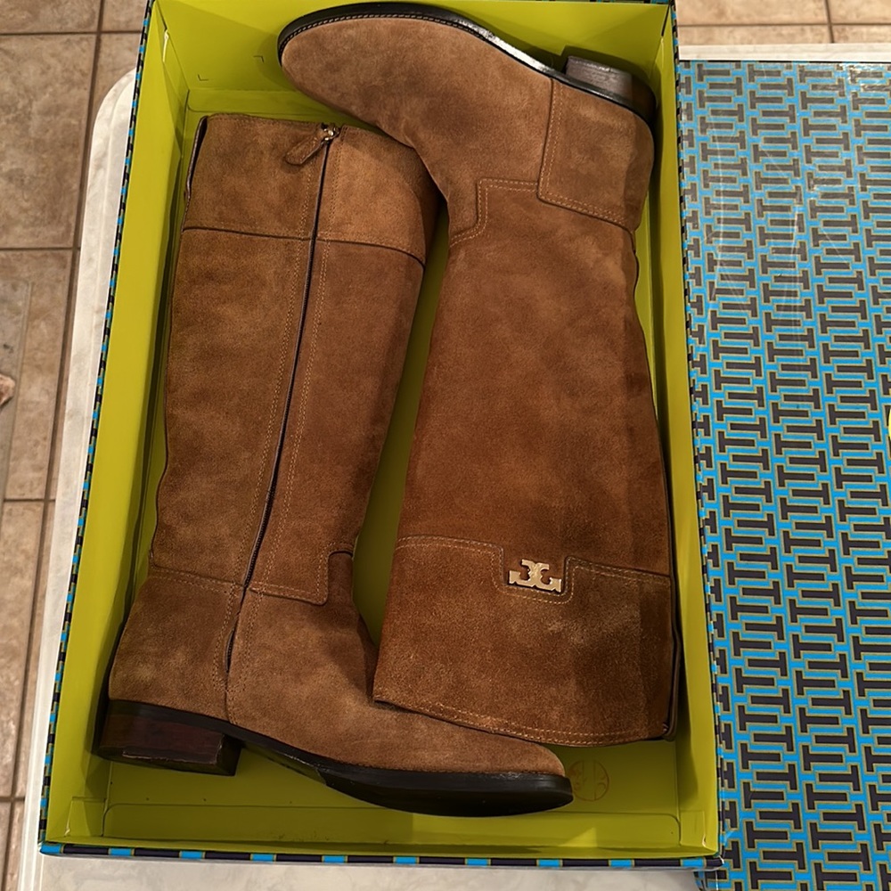 Tory Burch Suede Wembley, Riding Boot